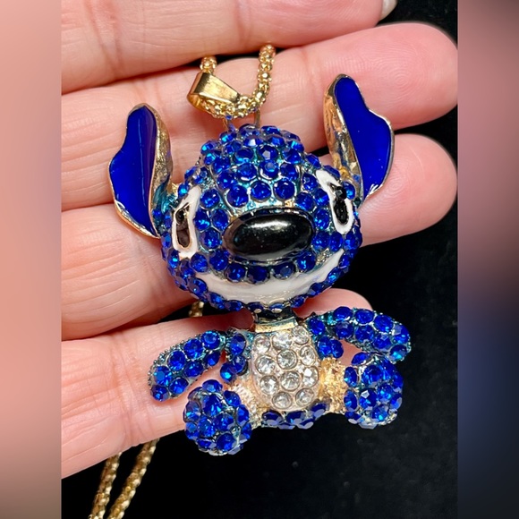 Stitch from lilo and stitch stunning blue rhinestone and enamel - Picture 5 of 15